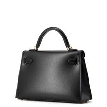Load image into Gallery viewer, HERMES Mini Kelly 2 Black Box Calf Leather Size K AP 448 SN