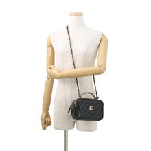 将图像加载到图库查看器中,CHANEL Matelasse Small Vanity Bag BlackAS3221 Caviar Leather