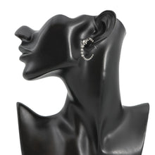 将图像加载到图库查看器中,CHANEL CC Logo Hoop Earrings Metal Rhinestone