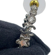 将图像加载到图库查看器中,CHANEL CC Logo Hoop Earrings Metal Rhinestone