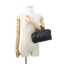 将图像加载到图库查看器中,LOUIS VUITTON Keepall Bandouliere NoirM20900 Monogram・Taurillon Size 25