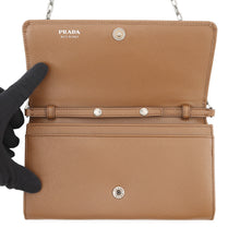 Load image into Gallery viewer, PRADA Chain wallet Camel1MT440 Saffiano Leather