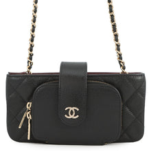 将图像加载到图库查看器中,CHANEL Shoulder Smartphone Case BlackAP2916 Caviar Leather