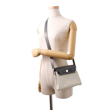 Load image into Gallery viewer, HERMES Herbag zip Ecru/Ardoise Toile Military Vache Hunter Leather Size Mini