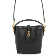Load image into Gallery viewer, SAINT LAURENT PARIS LE 37 Bucket 2-Way Shoulder Bag Black765870 Calf Leather Size Mini