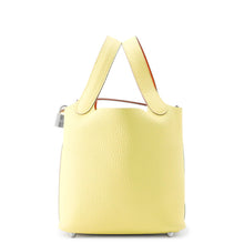 将图像加载到图库查看器中,HERMES Picotin Lock Eclat Limoncello/Orange Minian Taurillon Clemence Swift Leather Size PM