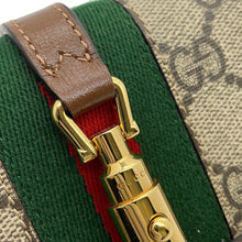 Load image into Gallery viewer, GUCCI Jackie 1961 Continental Chain Wallet Beige/Brown652681 GG Supreme/Leather