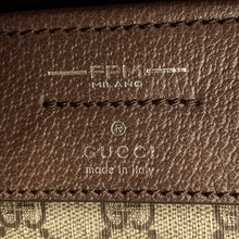Load image into Gallery viewer, GUCCI Porter Cabin Trolley FRM Suitcase Silver801875 Aluminum GG Supreme Size Medium