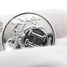 将图像加载到图库查看器中,HERMES Ex Libris Necklace Size MM SV925 K18PG