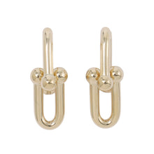 Load image into Gallery viewer, TIFFANY&Co. Hardware Link Earrings Size Medium73584531 18K Yellow Gold