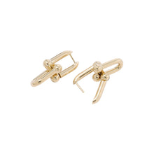 将图像加载到图库查看器中,TIFFANY&Co. Hardware Link Earrings Size Medium73584531 18K Yellow Gold