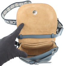 Load image into Gallery viewer, LOEWE Gate Dual Shoulder Bag NavyA650N46X13 Soft Calf Jacquard Size Mini