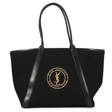 将图像加载到图库查看器中,SAINT LAURENT PARIS Rive Gauche Tote Bag Black780096 Leather Canvas