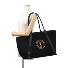 将图像加载到图库查看器中,SAINT LAURENT PARIS Rive Gauche Tote Bag Black780096 Leather Canvas