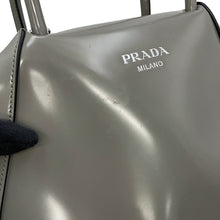 将图像加载到图库查看器中,PRADA Supernova 2-way Handbag Gray1BA366 Leather Size Small