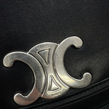 Load image into Gallery viewer, CELINE Triomphe Busas Shoulder Bag Black114453 Leather Size Medium
