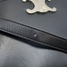 将图像加载到图库查看器中,CELINE Triomphe Busas Shoulder Bag Black114453 Leather Size Medium