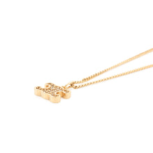 将图像加载到图库查看器中,CELINE Triomphe Rhinestone Necklace460GB6BZI.35OR Gold Plated Rhinestone