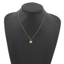 将图像加载到图库查看器中,CELINE Triomphe Rhinestone Necklace460GB6BZI.35OR Gold Plated Rhinestone