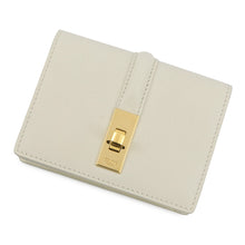 Load image into Gallery viewer, CELINE Card holder with flap, 16 sachets WhiteCotton10M473GCG.00WC Calf Leather
