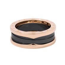 Load image into Gallery viewer, BVLGARI B.Zero1 2-band Ring Size 57/#17347037 K18PG Ceramic