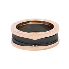 Load image into Gallery viewer, BVLGARI B.Zero1 2-band Ring Size 57/#17347037 K18PG Ceramic