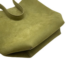 Load image into Gallery viewer, The Row Park Tote GreenW1314 suede Size Small