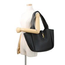 将图像加载到图库查看器中,SAINT LAURENT PARIS LE 5 A 7 BEA Le Sancassette Bear Shoulder Black763435AADUU1000 Soft Deer Leather