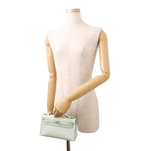 Load image into Gallery viewer, HERMES PochetteKelly VertPeppermint Swift Leather