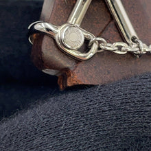 Load image into Gallery viewer, HERMES Cheval Brooch Brown Vulcanium Metal