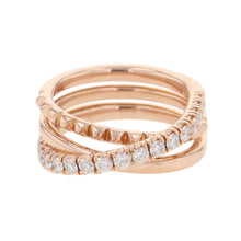 Load image into Gallery viewer, CARTIER Etincelle De Cartier Semi-Pavé Setting Ring Size 52/#12B4230252/B4230200 18K Pink Gold