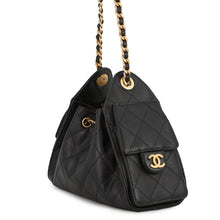 将图像加载到图库查看器中,CHANEL CHANEL25 ChainShoulder Bag BlackAS5631 Caviar Leather Size Mini