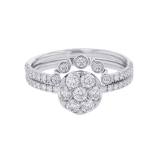 将图像加载到图库查看器中,CARTIER Etincelle De Cartier Double Ring Size 51/#11B4223151/B4223100 18K White Gold