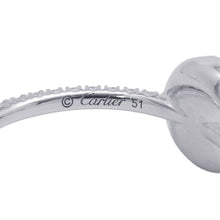 将图像加载到图库查看器中,CARTIER Etincelle De Cartier Double Ring Size 51/#11B4223151/B4223100 18K White Gold