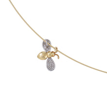 将图像加载到图库查看器中,Gimel Bee Motif Necklace K18YG Pt950