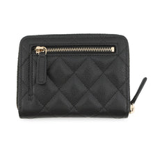 Load image into Gallery viewer, CHANEL Matelasse CC Logo Small Wallet BlackAP4652-B10583-C3906 Caviar Leather