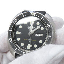 将图像加载到图库查看器中,SEIKO 150m Diver 3rd Model (Early Model) W44mm Stainless Steel Rubber Black Dial6306-7000