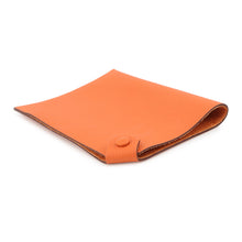 将图像加载到图库查看器中,HERMES Tarmac Passport Case Orange Epsom Size PM
