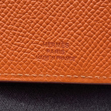 将图像加载到图库查看器中,HERMES Tarmac Passport Case Orange Epsom Size PM