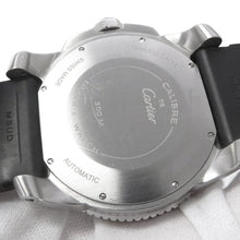 Load image into Gallery viewer, CARTIER Calibre de Cartier W42mm Stainless Steel Rubber Black DialW7100056