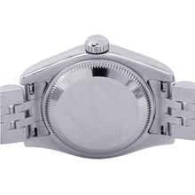 将图像加载到图库查看器中,ROLEX Datejust W26mm Stainless Steel K18WG White Shell Dial179174NG