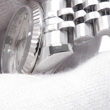 将图像加载到图库查看器中,ROLEX Datejust W26mm Stainless Steel K18WG White Shell Dial179174NG