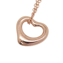 将图像加载到图库查看器中,TIFFANY&Co. Elsa Peretti Open Heart Necklace68113660 18K Pink Gold