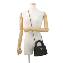 Load image into Gallery viewer, CHANEL Matelasse Mini 2WAYHandbag ChainShoulder BlackAS4416 Leather Size Mini