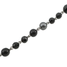 Load image into Gallery viewer, CHANEL CC Logo Bracelet BlackA37291 Y02009 Z0002 Metal Faux Pearl