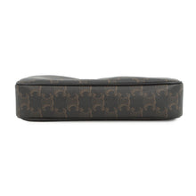 Load image into Gallery viewer, CELINE Triomphe Horizontal Messenger Bag Black/Brown197202DND.38OS PVCLeather Size Medium