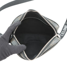 Load image into Gallery viewer, CELINE Triomphe Horizontal Messenger Bag Black/Brown197202DND.38OS PVCLeather Size Medium