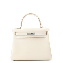 Load image into Gallery viewer, HERMES Kelly Retourne sewing Craie Togo Leather Size 25