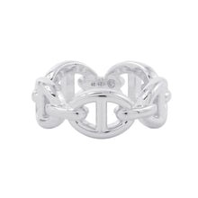 将图像加载到图库查看器中,HERMES Chaine d'Ancre Anchene Ring Size PM/48/#8 SV925