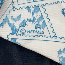 将图像加载到图库查看器中,HERMES Twilly Fauve's Stamp Enthusiasts Autumn/Winter 2025 Blue Moyen / White / Pink Silk100%